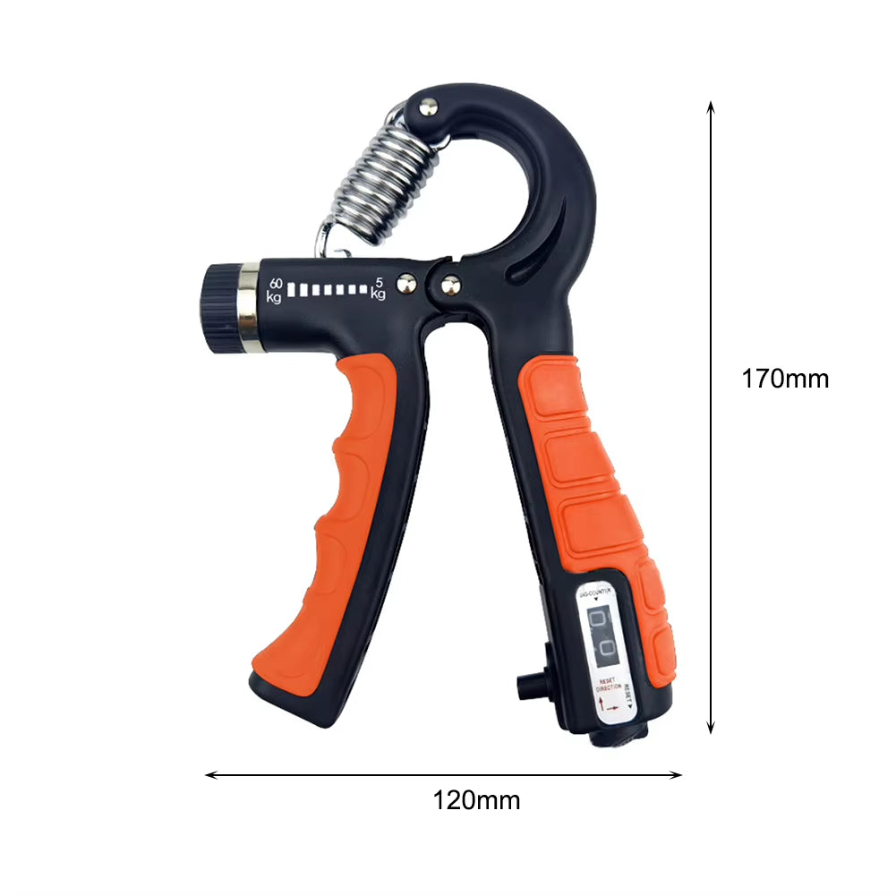 5-60Kg Adjustable Hand Grip Strengthener Hand Grip Trainer with Counter Wrist Forearm and Hand Exerciser for Muscle Building