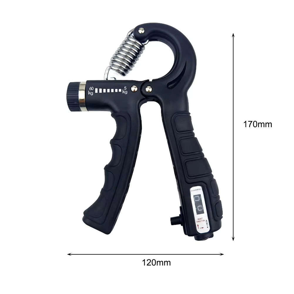 5-60Kg Adjustable Hand Grip Strengthener Hand Grip Trainer with Counter Wrist Forearm and Hand Exerciser for Muscle Building