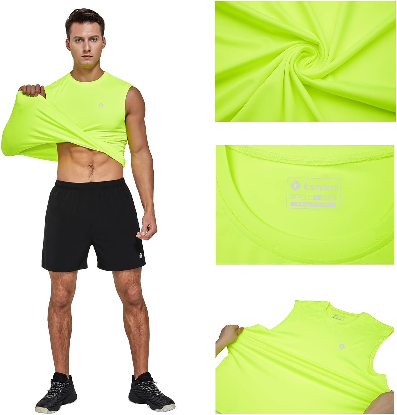 Men'S Sleeveless Quick Dry Workout Tank Top- Gym Fitness Running Training Muscle Bodybuilding Tank Top